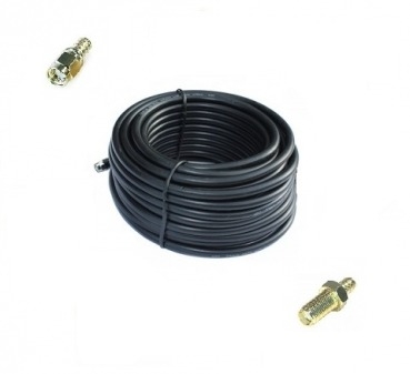 2 x 15m low loss antenna cable sma male to sma female for lte routers